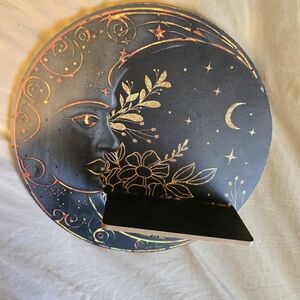 Celestial Moon and Stars Decorative Plate